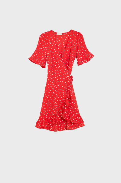 Red Polka Dot Mini Dress