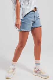 Shorts in in Pale Blue