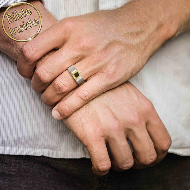 Christian Ring With Nano Bible
