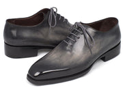 Paul Parkman Goodyear Welted Wholecut Oxfords Gray Black (ID#044GRY)