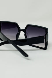 Oversized Square Sunglasses in Black