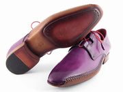 Paul Parkman Men's Ghillie Lacing Side Handsewn Dress Shoes (ID#022-PURP)