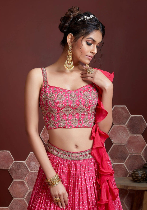 Stunning Pink Lehenga Choli