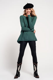 Batwing Jumper in Green