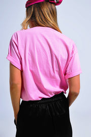 Brooklyn T Shirt in Pink