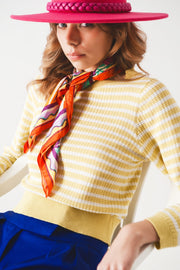 Yellow Striped Sweater