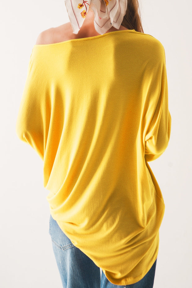 Long Sleeve Top in Modal Lime Color