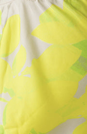 Print Cami Top in Lemon Yellow