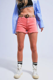 Shorts in Coral