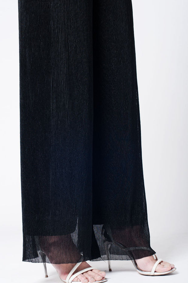 Black Cheesecloth Pants