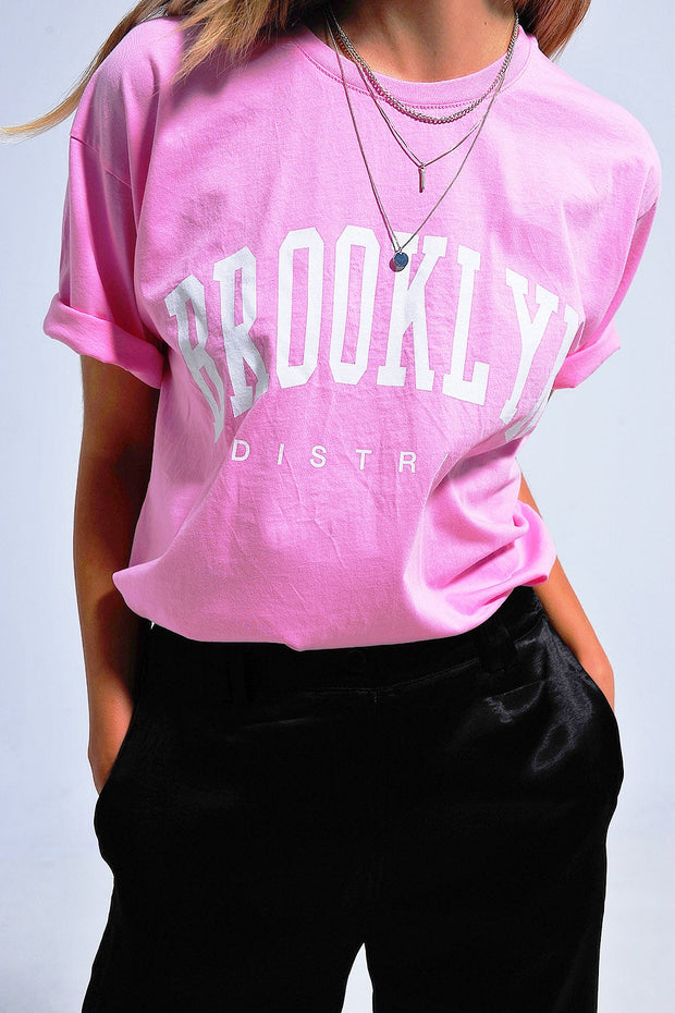 Brooklyn T Shirt in Pink