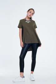 T-Shirt Dress in Khaki