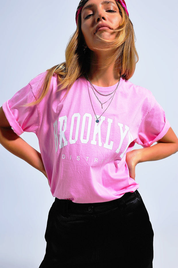 Brooklyn T Shirt in Pink