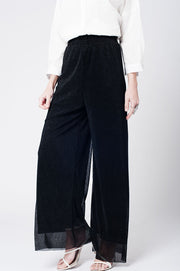 Black Cheesecloth Pants