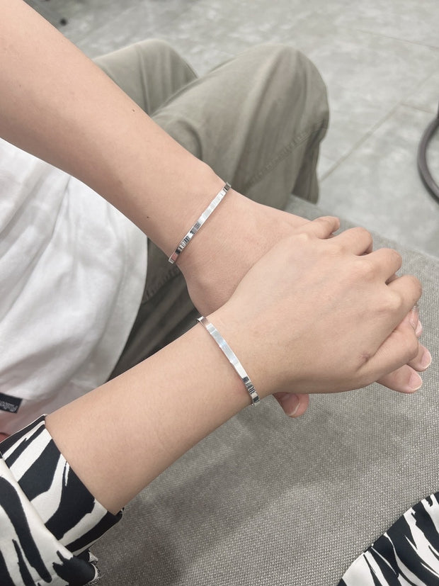 925 SOLID STERLING SILVER COUPLE BANGLE