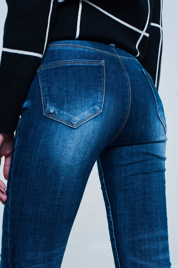 Skinny Jeans With Detail Embroidered Pocket