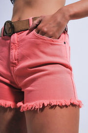 Shorts in Coral