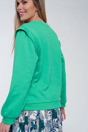 Boyfriend Sweatshirt With Shoulder Details