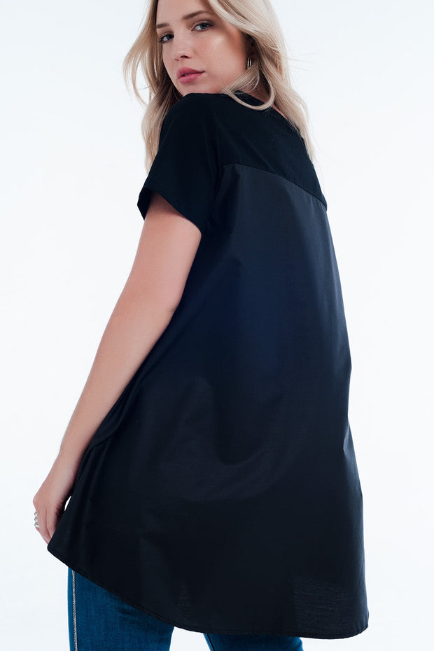 T-Shirt Dress in Black