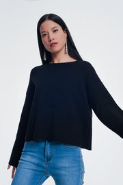 Sweater With Long Sleeves in Black